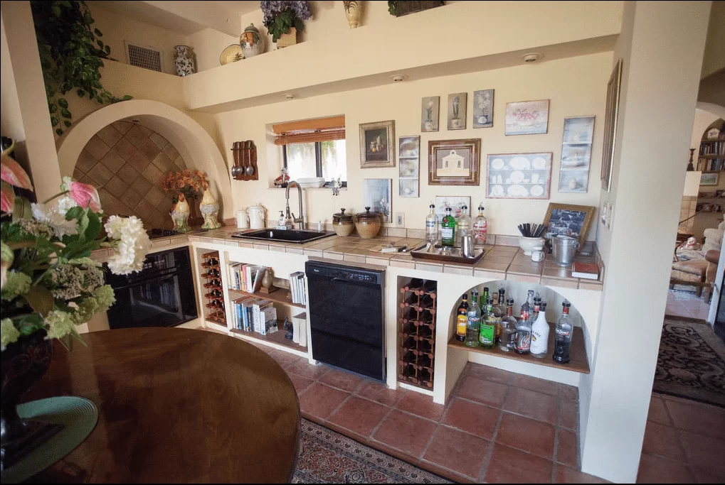 kitchen and honor bar